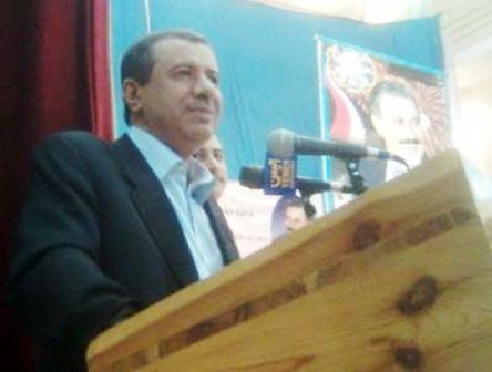 أبو رأس يلقي كلمته في افتتاح مهرجان الوفاء للوطن والقائد أمس